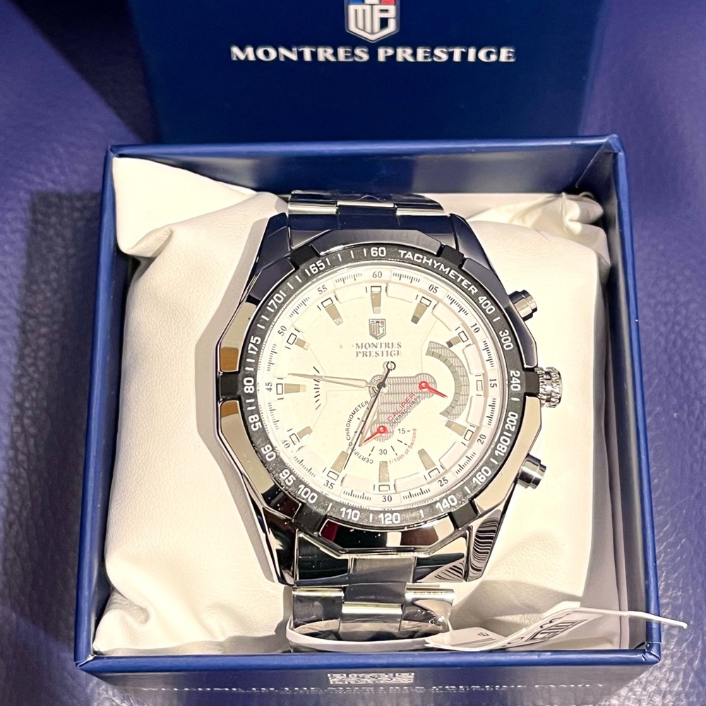 Invicta Montres Prestige X 46mm Men's Watch White Dial Stainless Steel MPW-0097